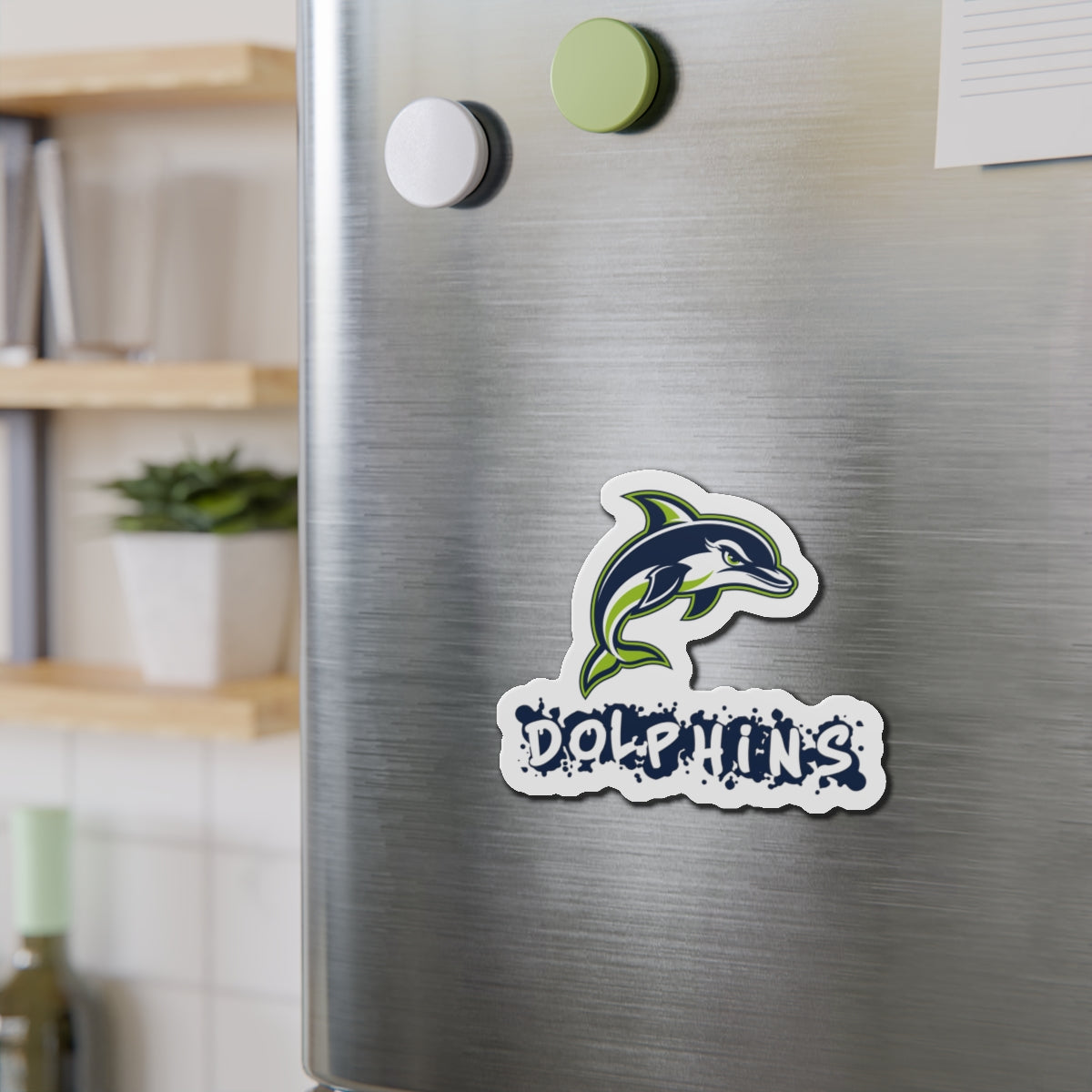 Dolphins Die-Cut Magnet