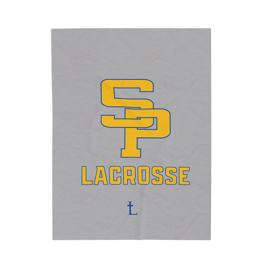 Saint Paul's Lacrosse Velveteen Plush Blanket