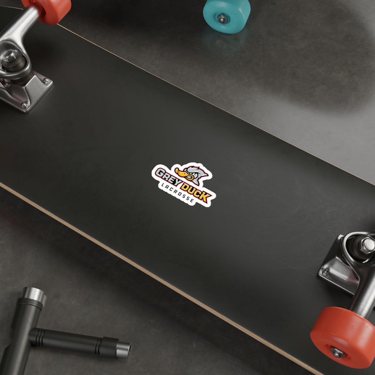 Grey Duck Lacrosse Die-Cut Sticker