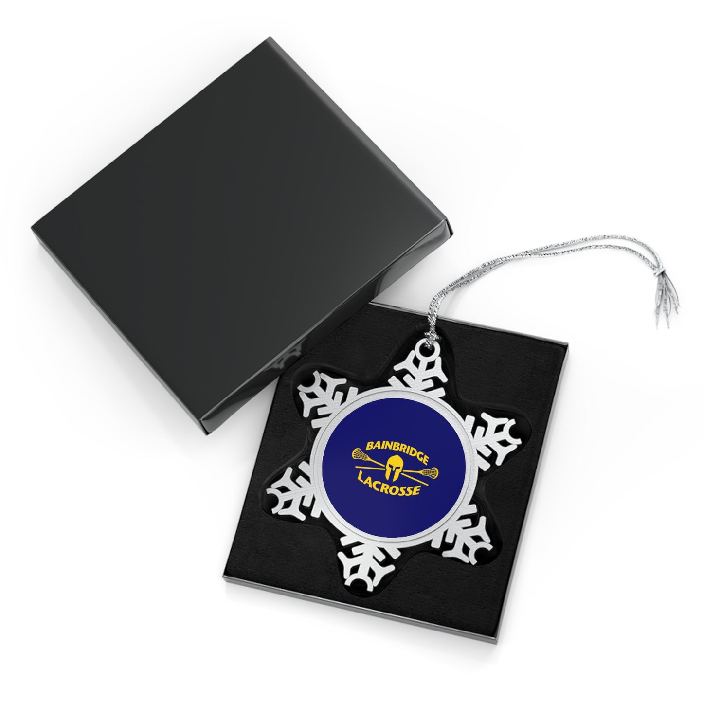 Bainbridge Lacrosse Pewter Snowflake Ornament