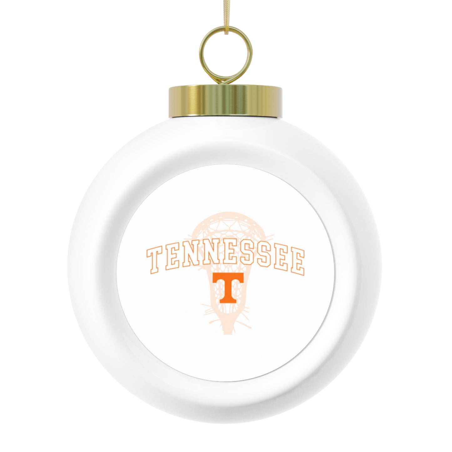 Tennessee Lacrosse Christmas Ball Ornament