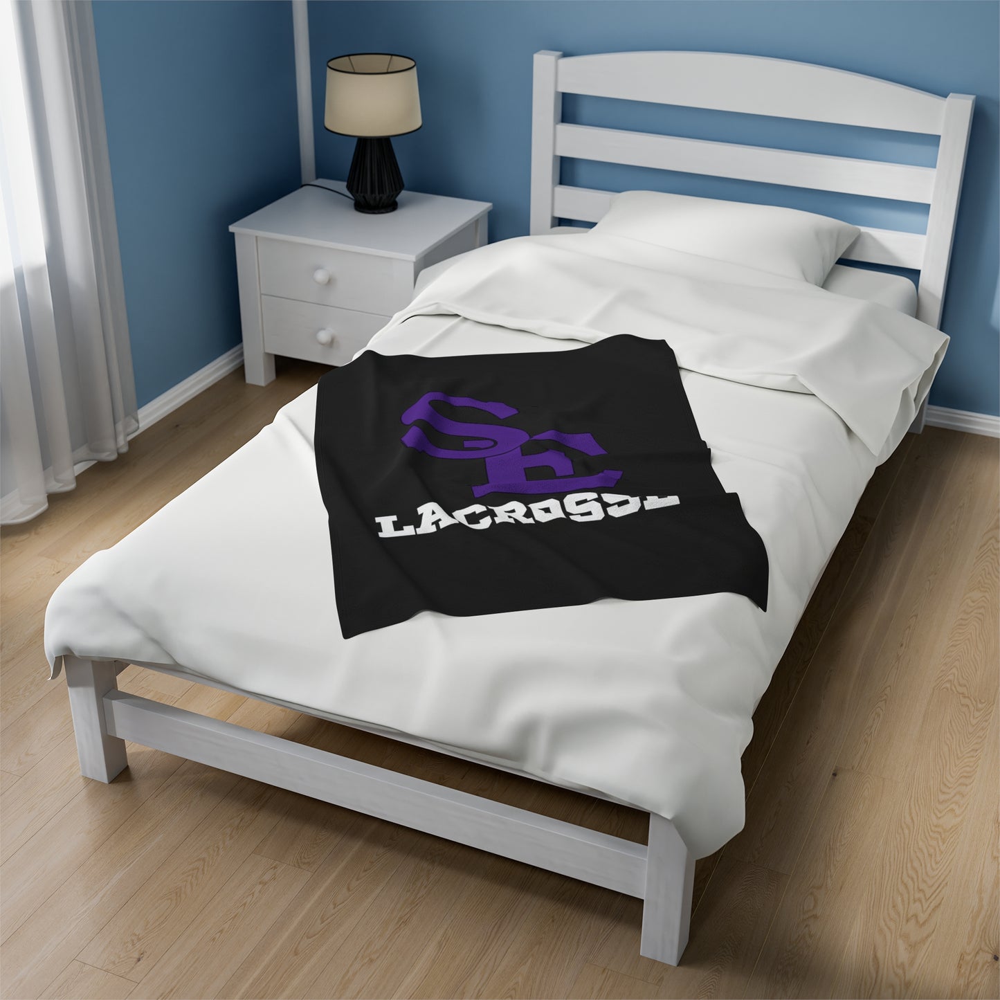 SE Lacrosse Velveteen Plush Blanket