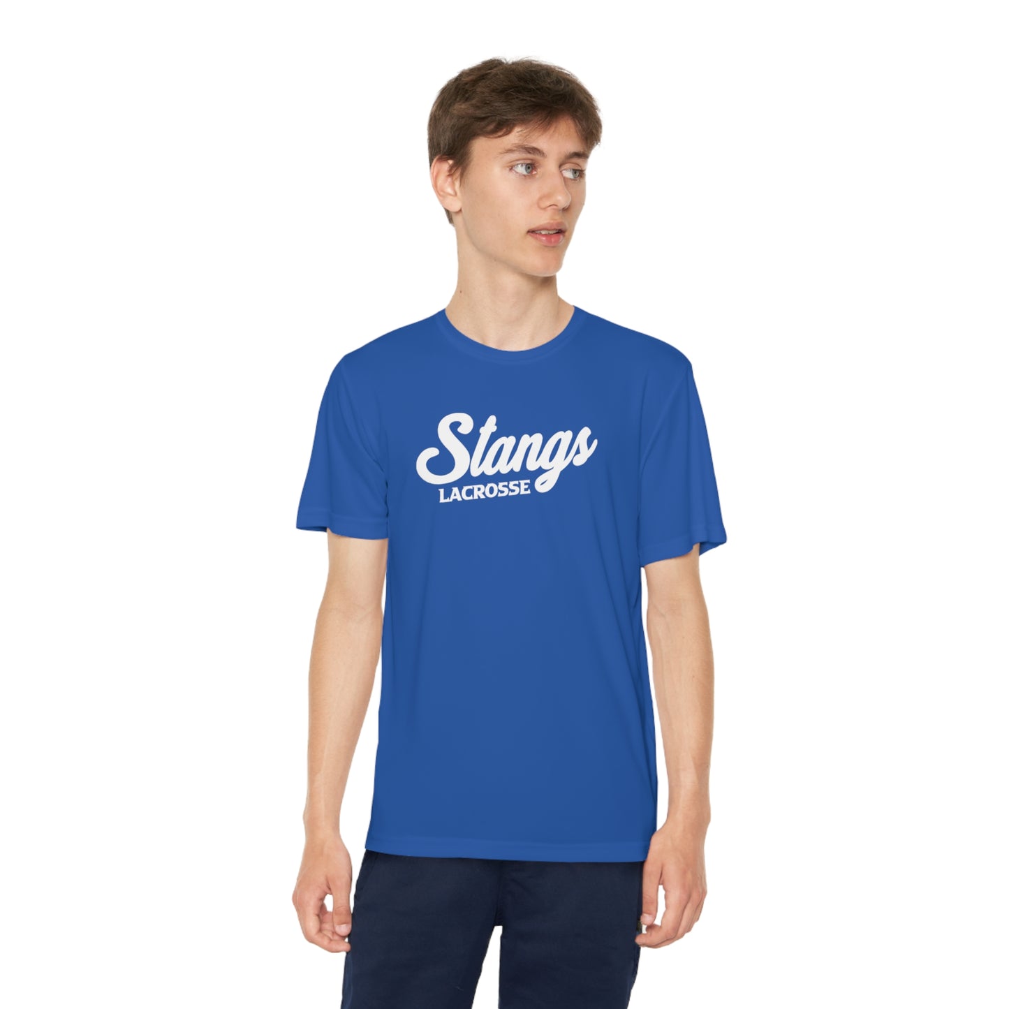 Youth Stangs Lacrosse Club Sport-Tek Performance Tee