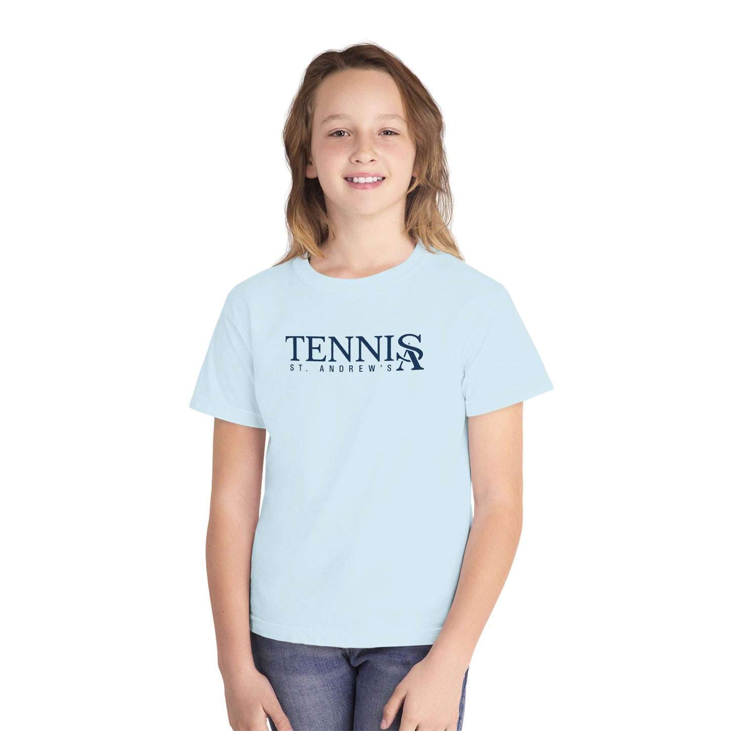 Youth Saints Tennis Comfort Colors Garment Dyed T-Shirt
