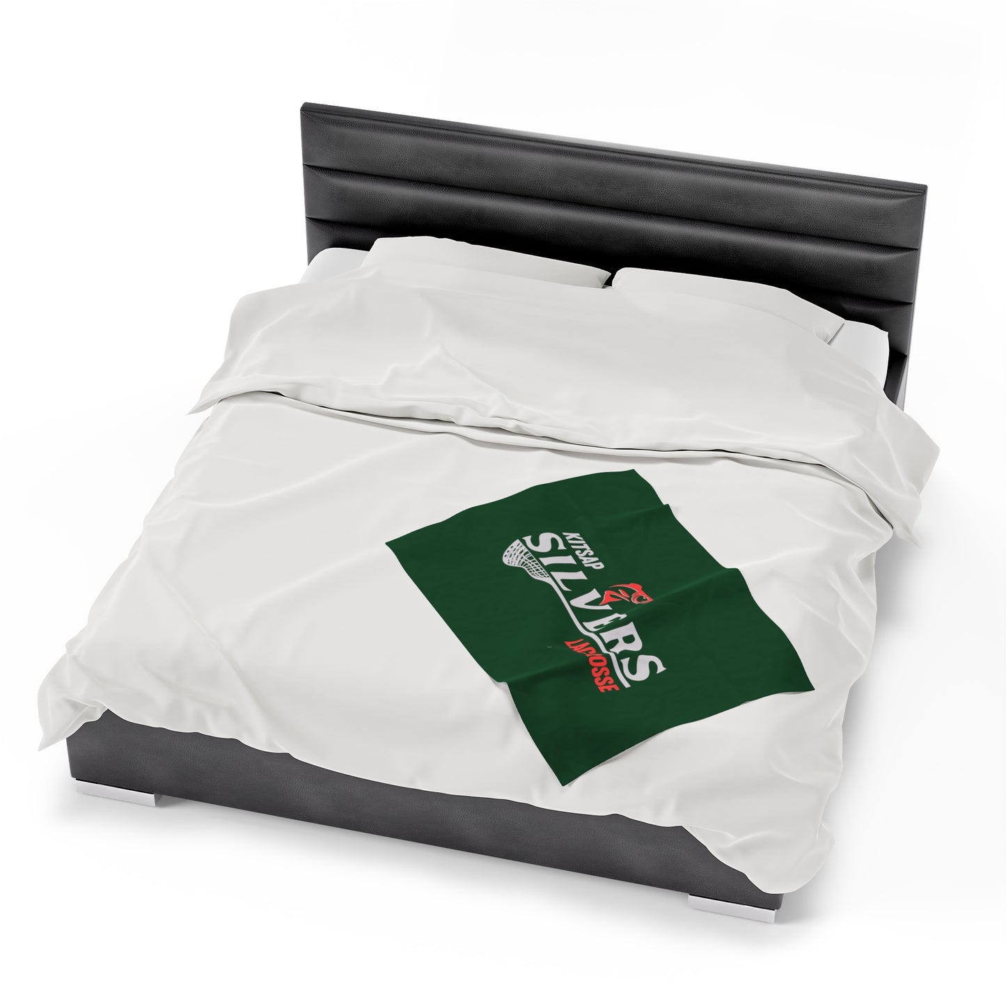 Kitsap Lacrosse Velveteen Plush Blanket