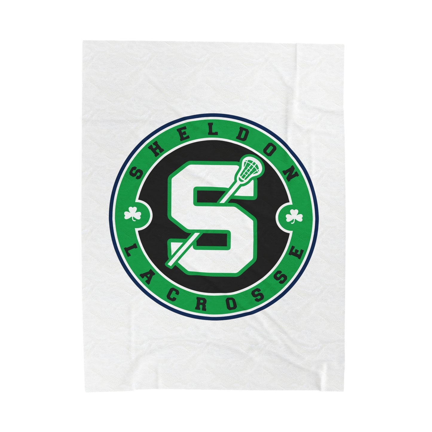 Sheldon Lacrosse Velveteen Plush Blanket