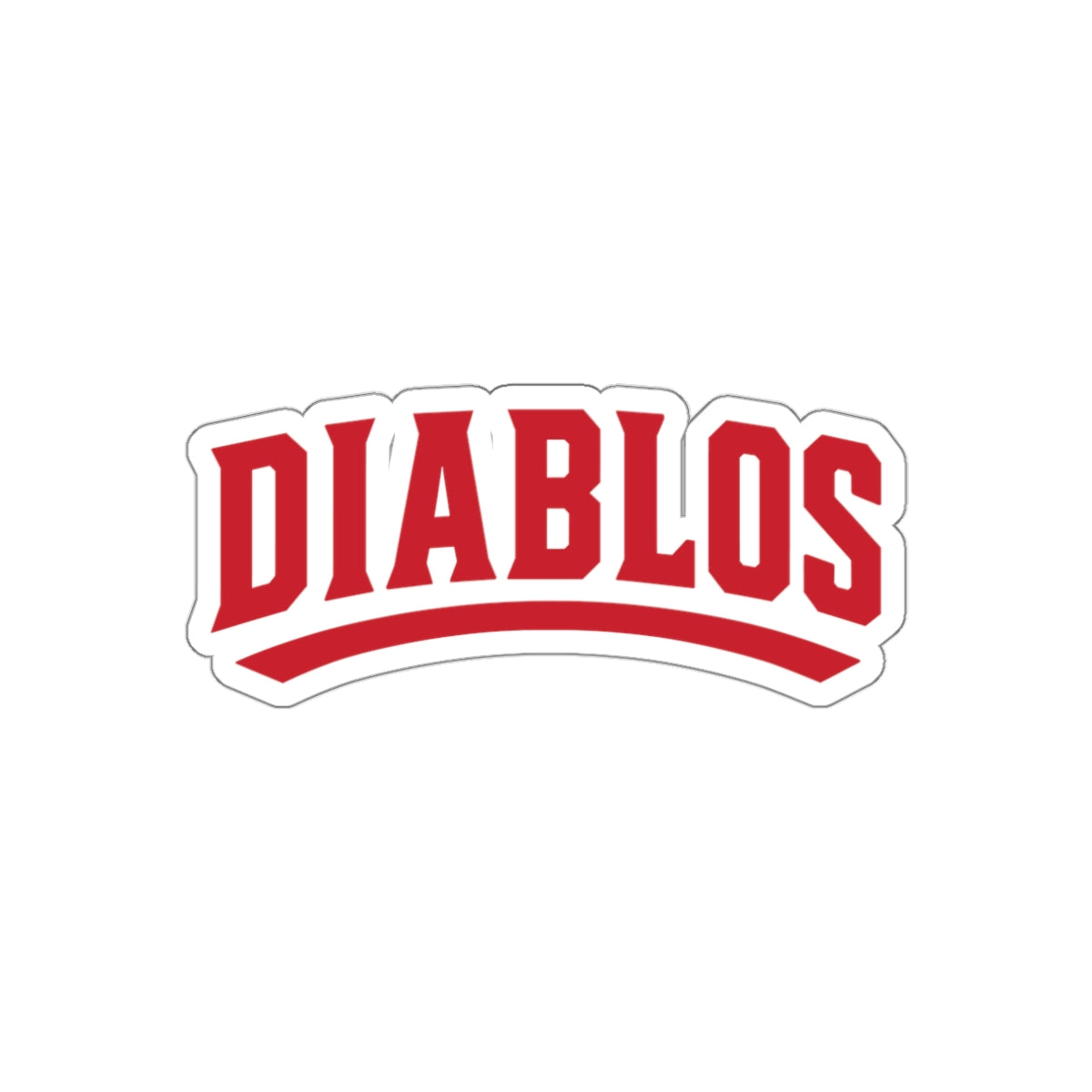 Diablos Baseball Die-Cut Sticker