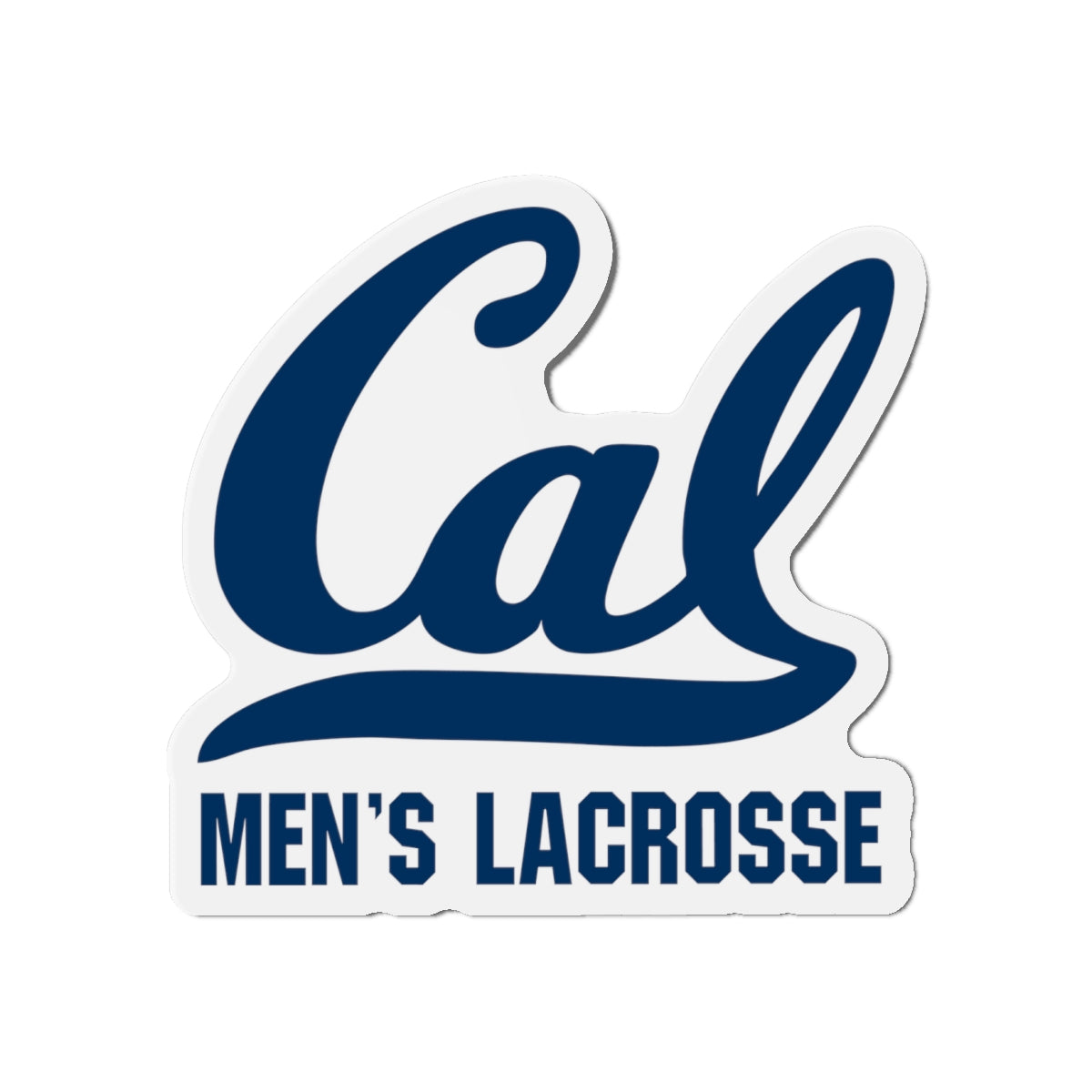 Cal Men's Lacrosse Die Cut Magnet