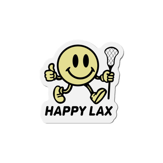 Happy Lax Die-Cut Magnet
