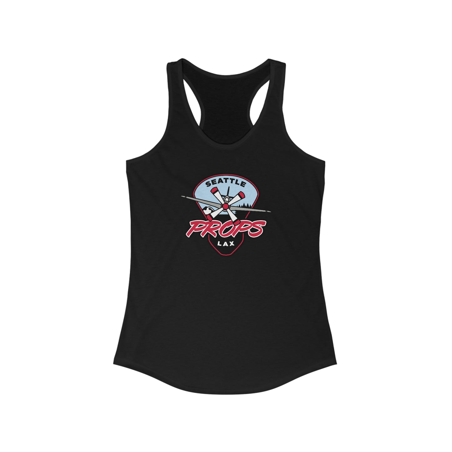 Women's Seattle Props Lacrosse Next Level Racerback Tank
