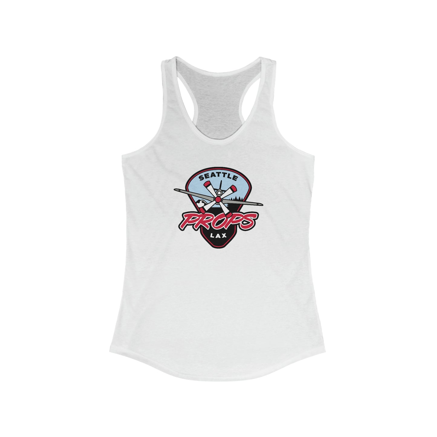 Women's Seattle Props Lacrosse Next Level Racerback Tank