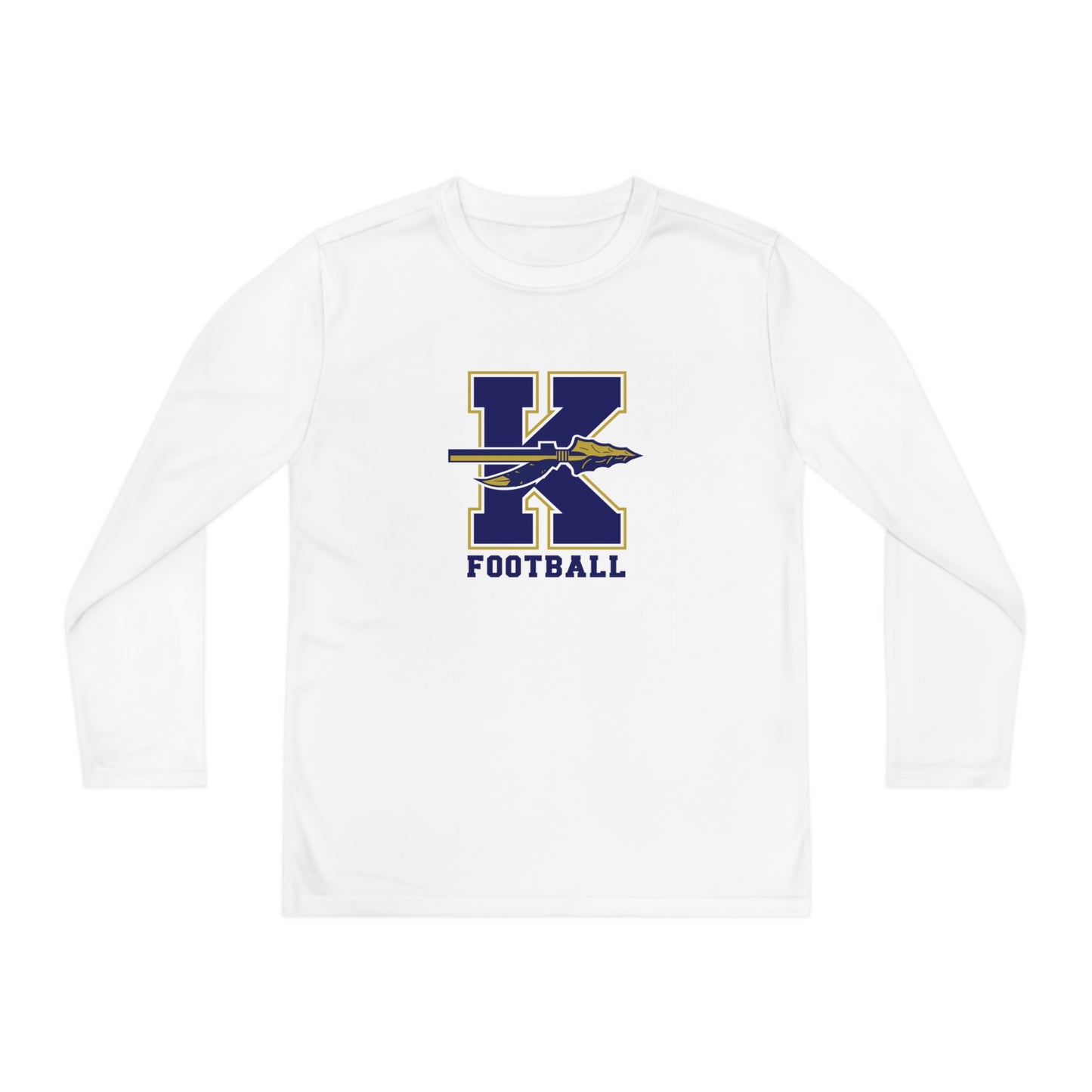 Youth Keller Football Sport-Tek Performance Long Sleeve Shirt