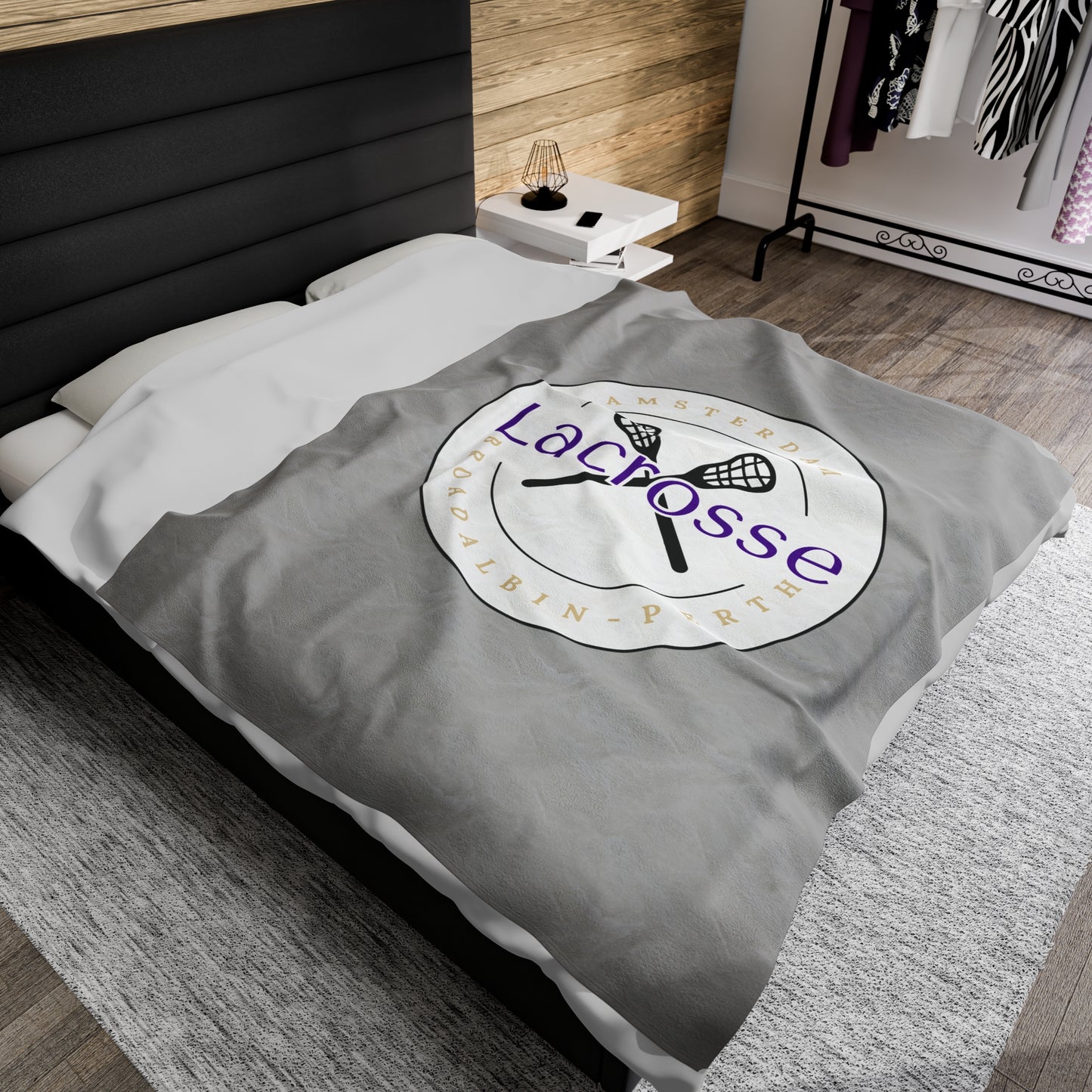 Amsterdam Lacrosse Velveteen Plush Blanket (60 x 80)