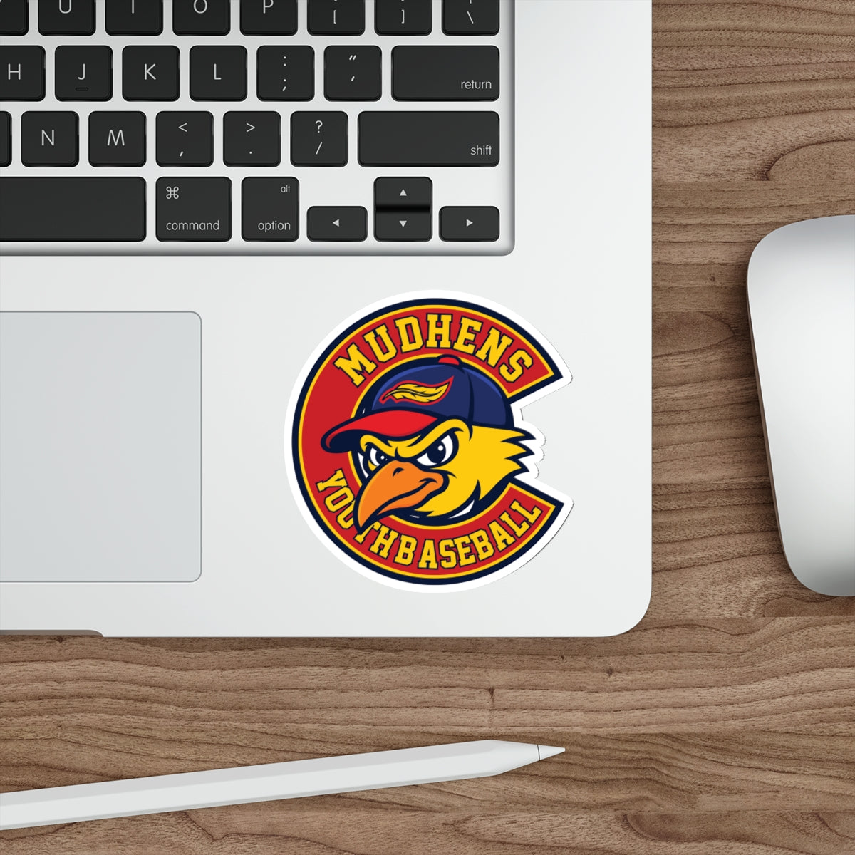 Mudhens Baseball Die Cut Stickers