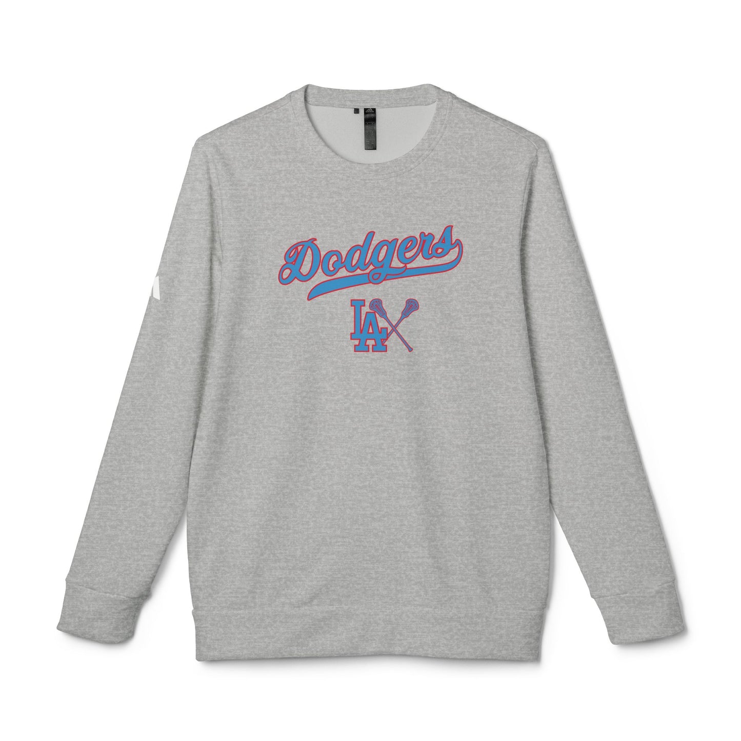 Adult Dodgers Adidas Fleece Crewneck