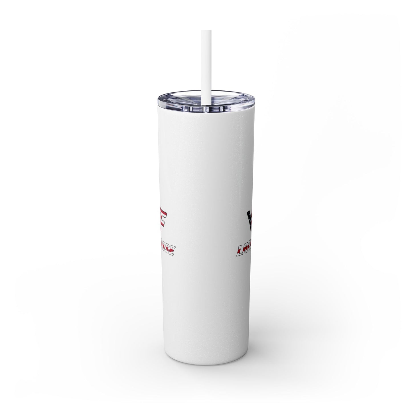 Vallivue Lacrosse Skinny Tumbler with Straw (20oz)