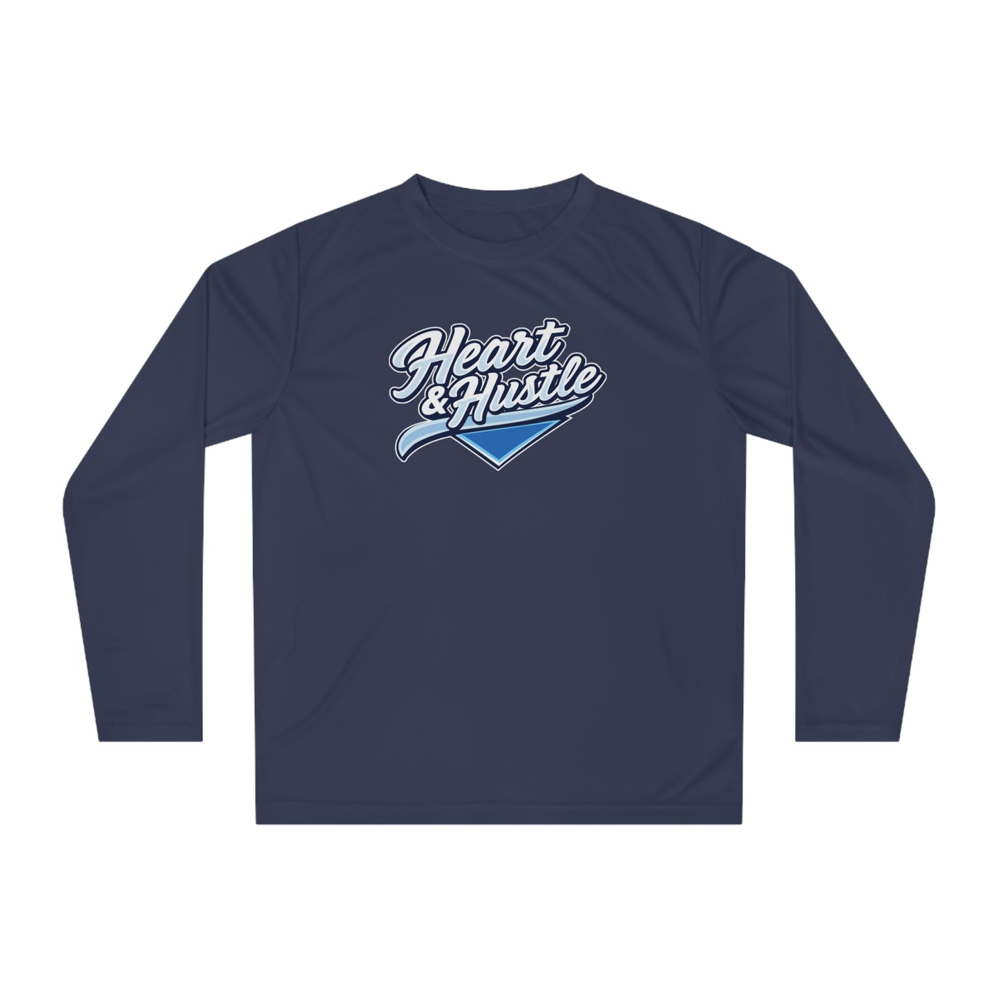 Adult Heart And Hustle Baseball Team 365 Performance Long Sleeve Shirt