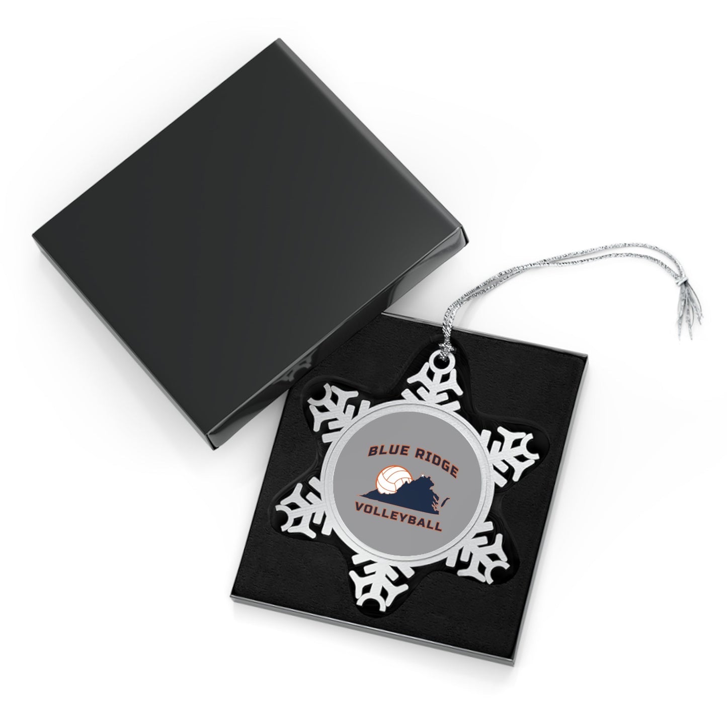 Blue Ridge Volleyball  Pewter Snowflake Ornament