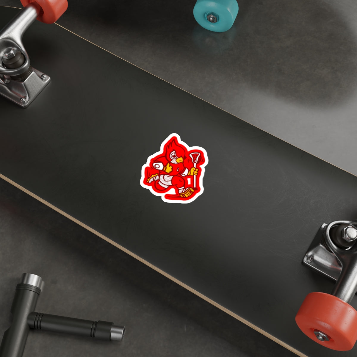 Lincoln Lacrosse Die-Cut Sticker