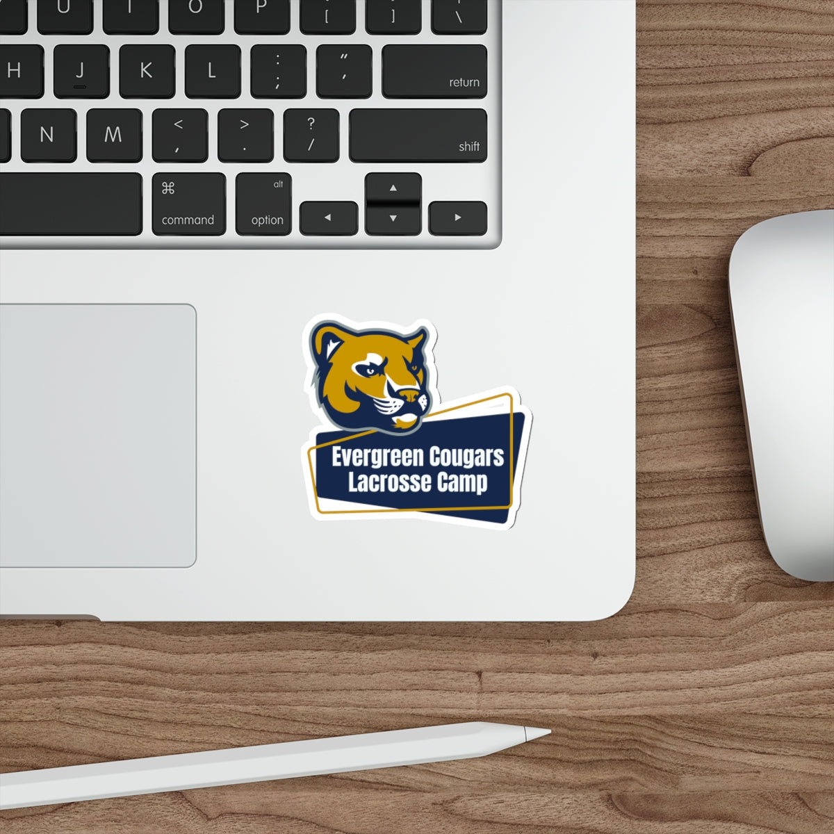 Evergreen Lacrosse Die-Cut Sticker
