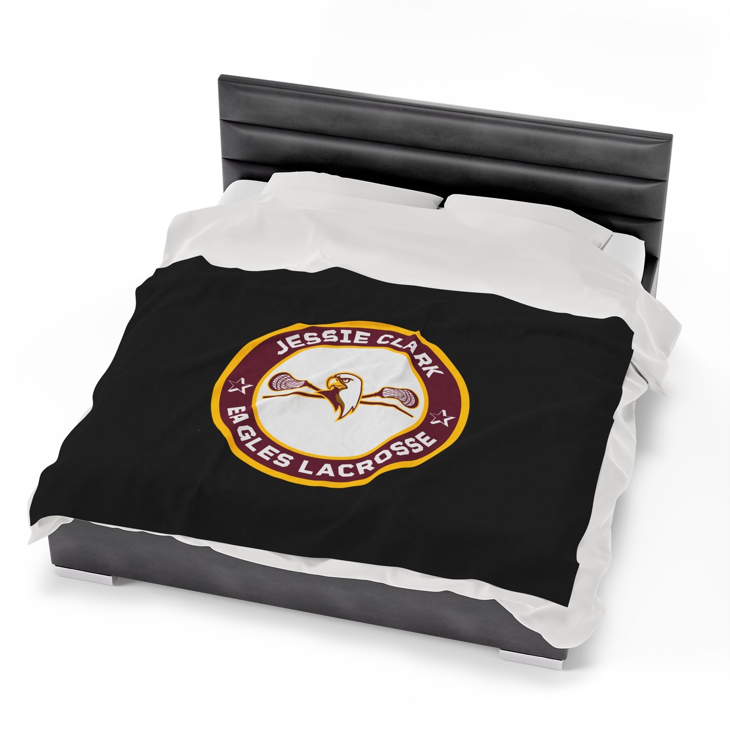 JCMS Lacrosse Velveteen Plush Blanket (60" x 80")