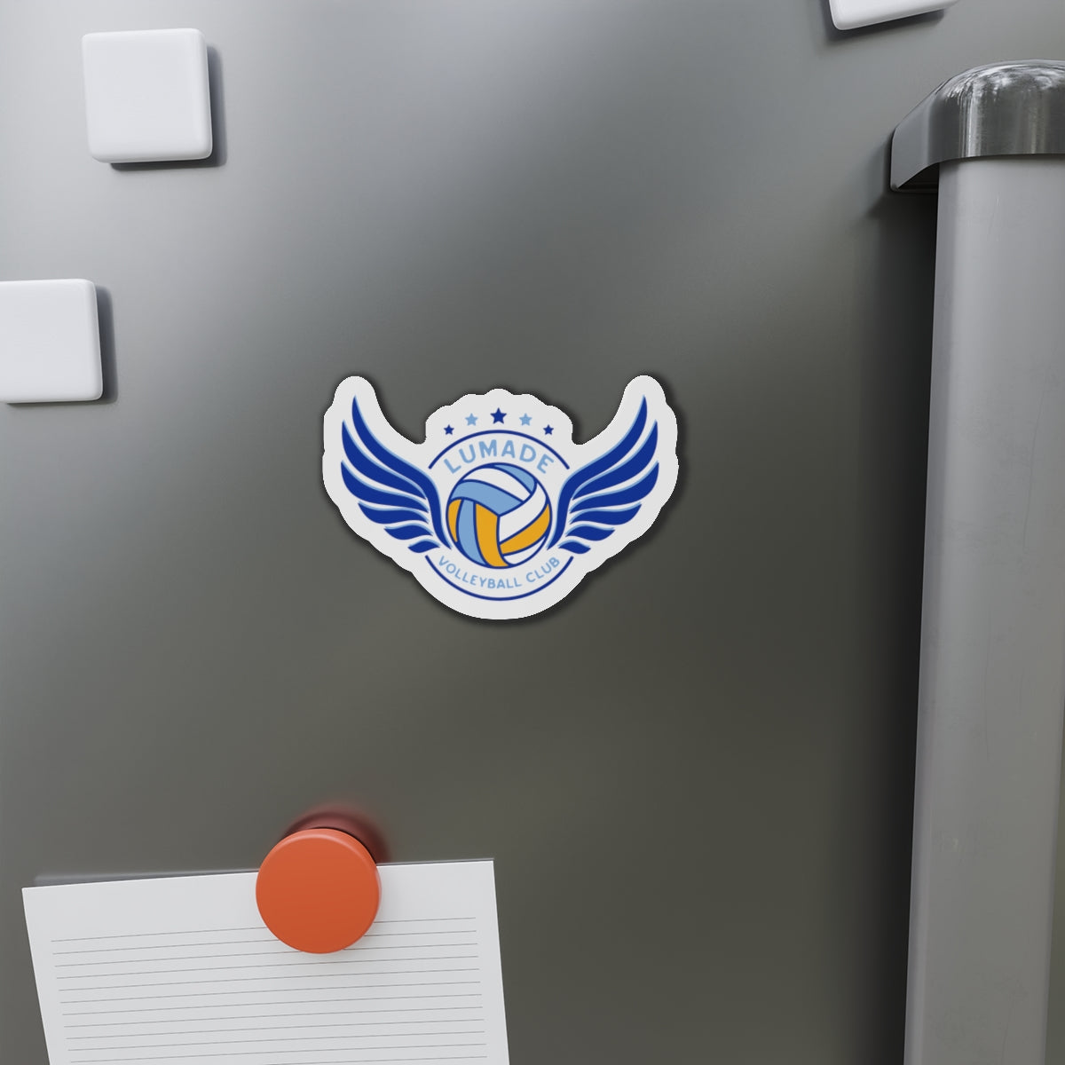 Lumade Volleyball Die-Cut Magnet