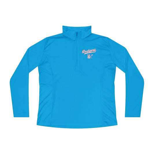 Women's Dodgers Sport-Tek Quarter-Zip Pullover