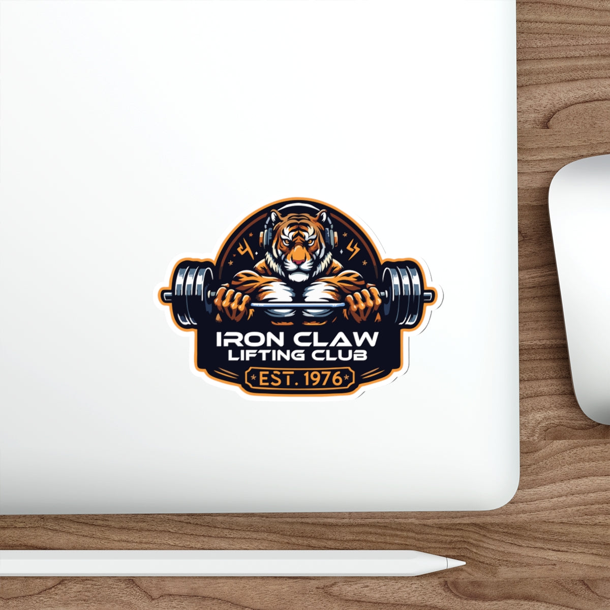 Iron Claw Lifting Die Cut Stickers