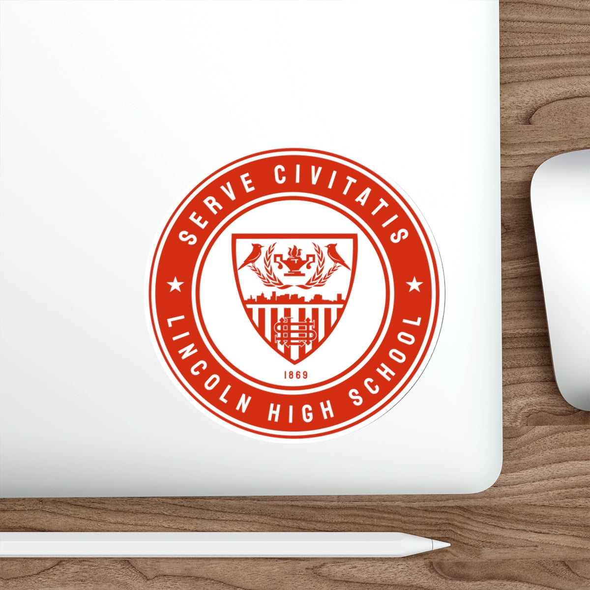 Lincoln Lacrosse Die-Cut Outdoor Sticker