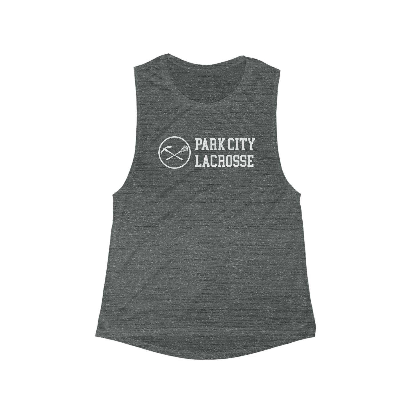 Women's PCHS Girls Lacrosse Bella + Canvas Flowy Scoop Sport Tank