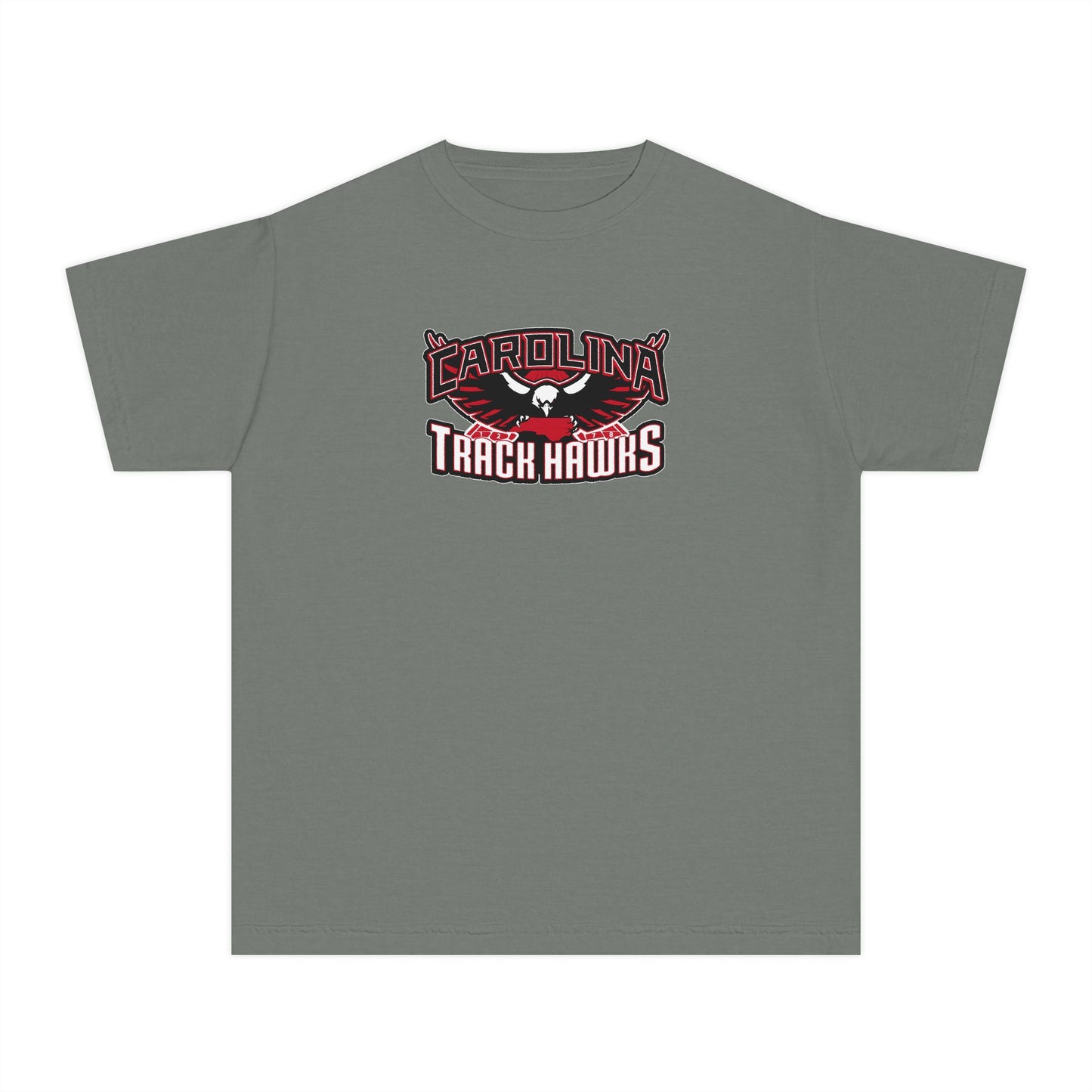 Youth Carolina Track Hawks Comfort Colors Garment Dyed T-Shirt