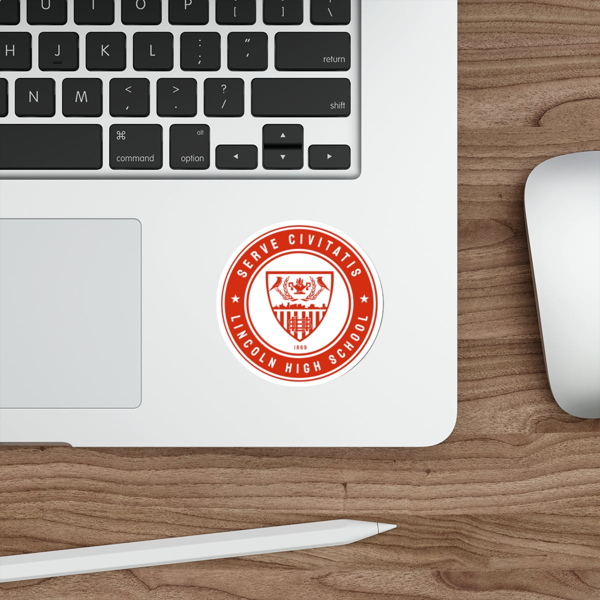 Lincoln Lacrosse Die-Cut Outdoor Sticker