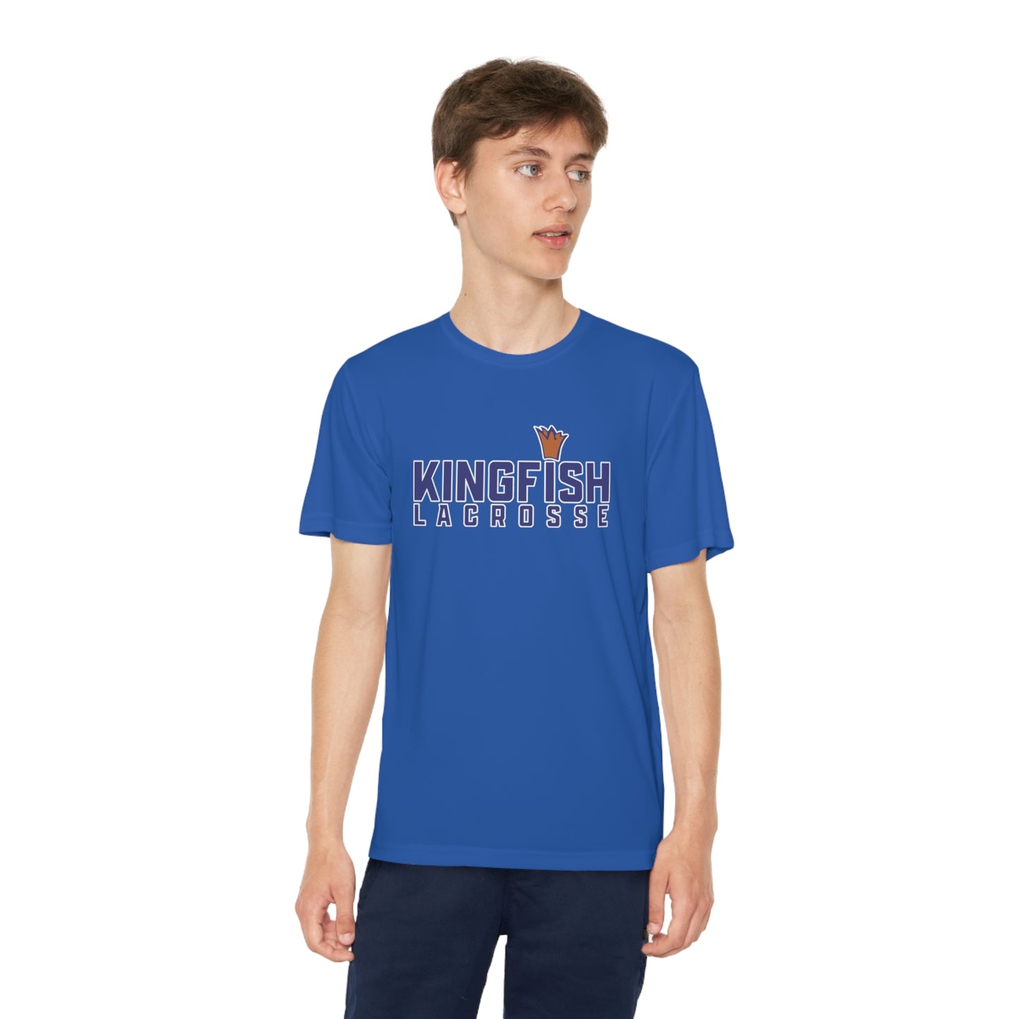 Youth Kingfish Lacrosse Sport-Tek Performance T-shirt