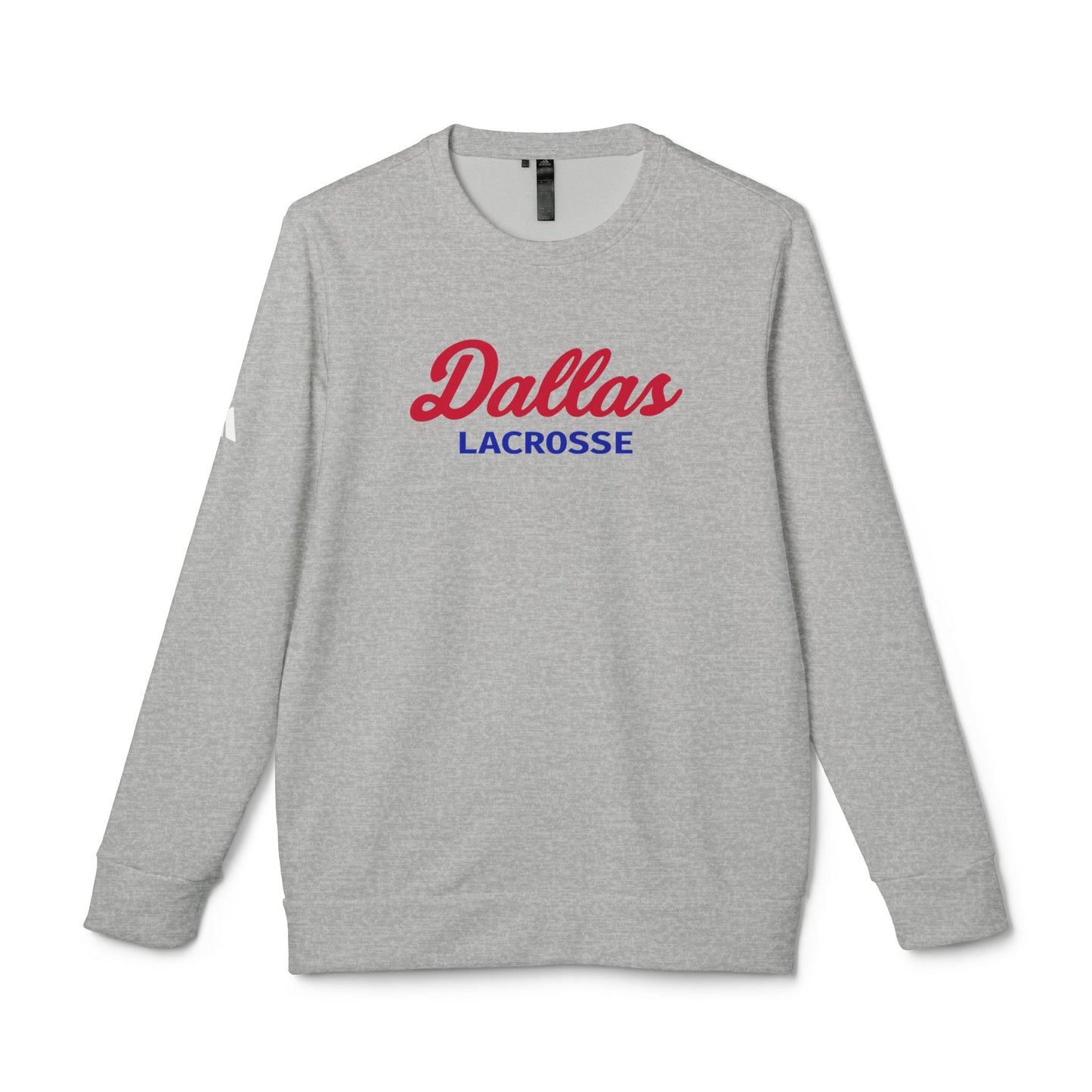 Adult SMU Lacrosse Adidas Fleece Crewneck Sweatshirt