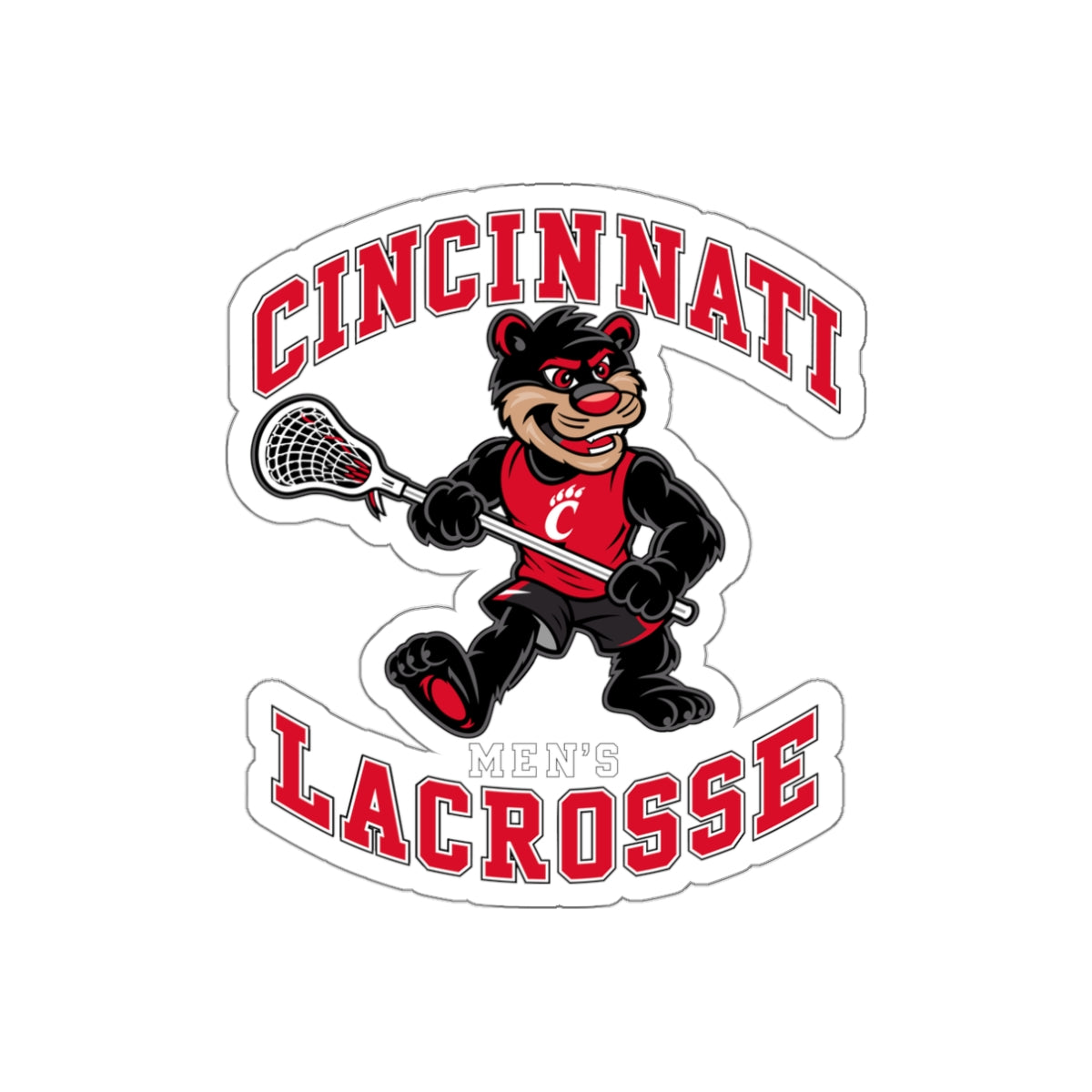University of Cincinnati Men’s Lacrosse Die-Cut Sticker