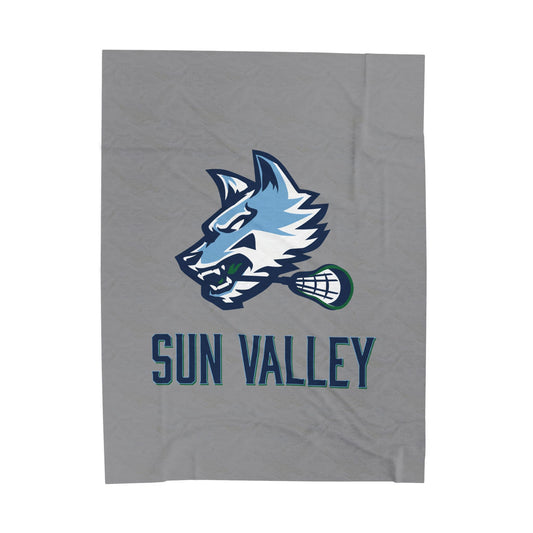 Sun Valley Lacrosse Velveteen Plush Blanket