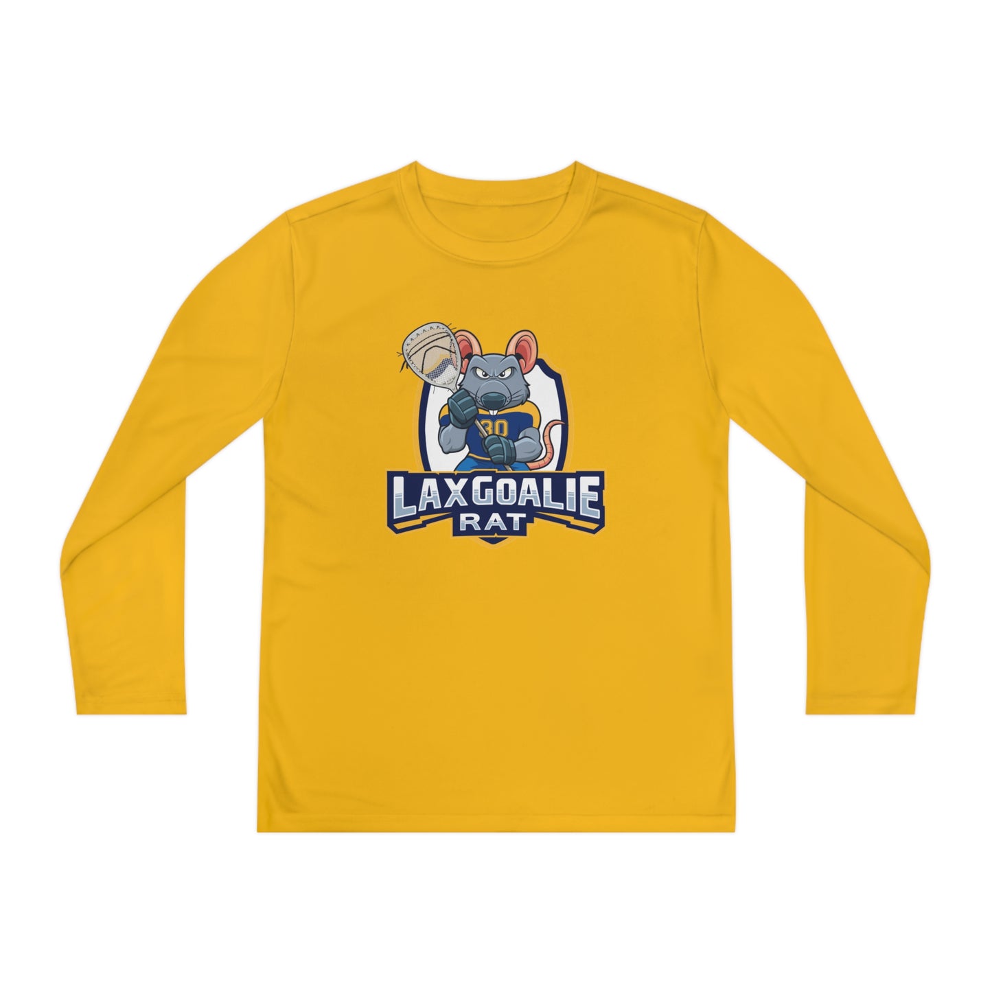 Youth Lax Goalie Rat Sport-Tek Performance Long Sleeve