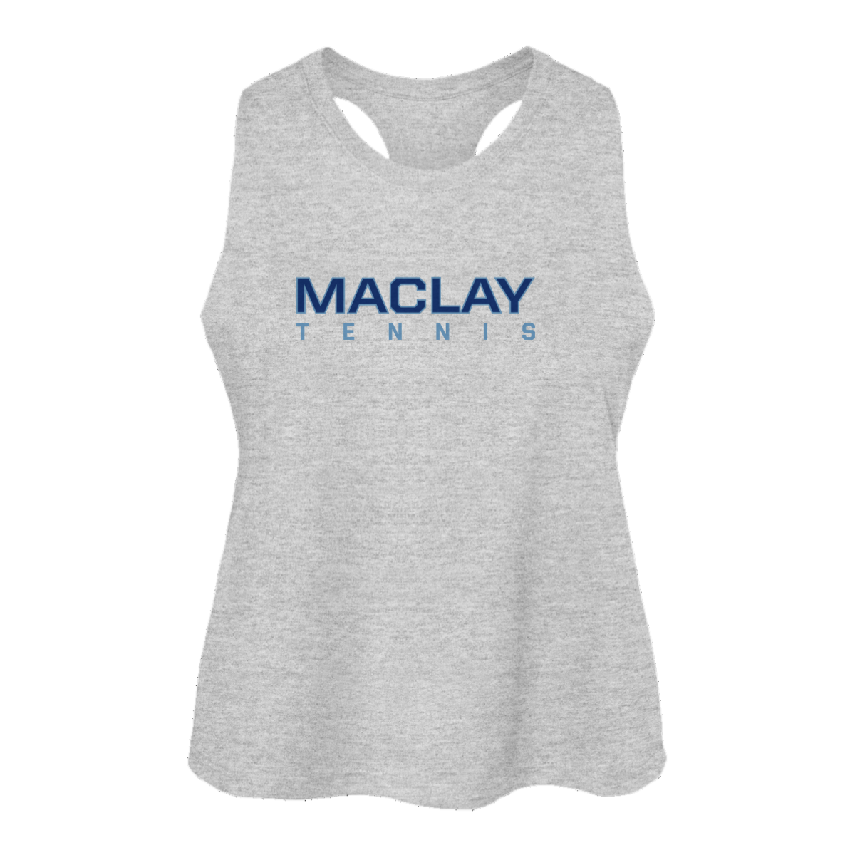 Women's Maclay Tennis Bella + Canvas Racerback Crop Tank