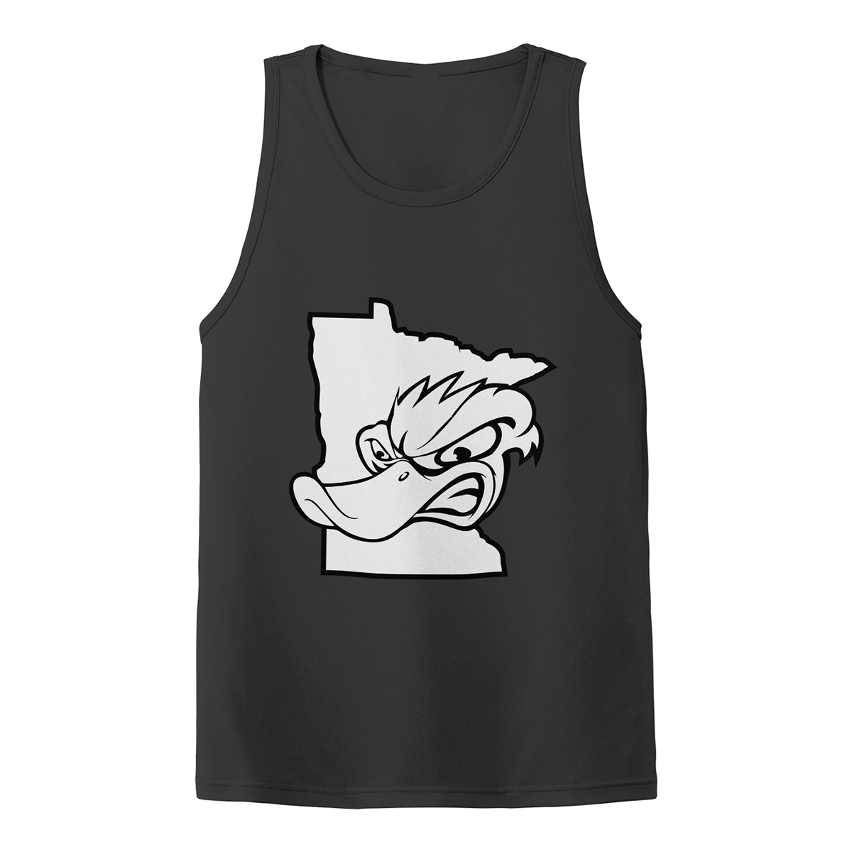 Adult Grey Duck Lacrosse Sport-Tek PosiCharge Competitor Tank