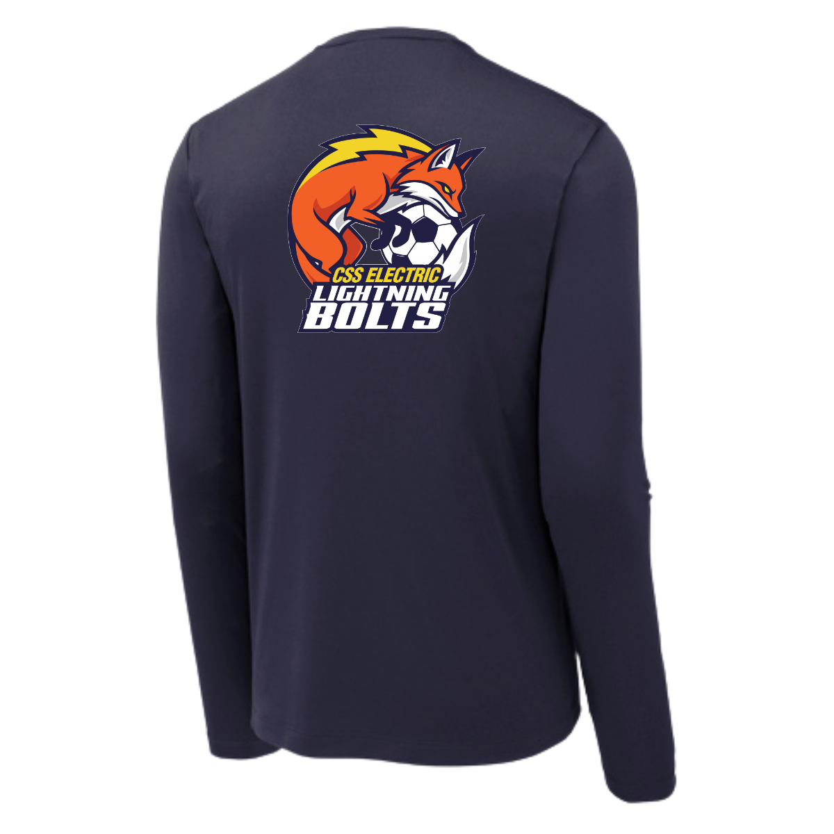 Adult Lightning Bolts Sport-Tek Posi UV Pro LS Tee