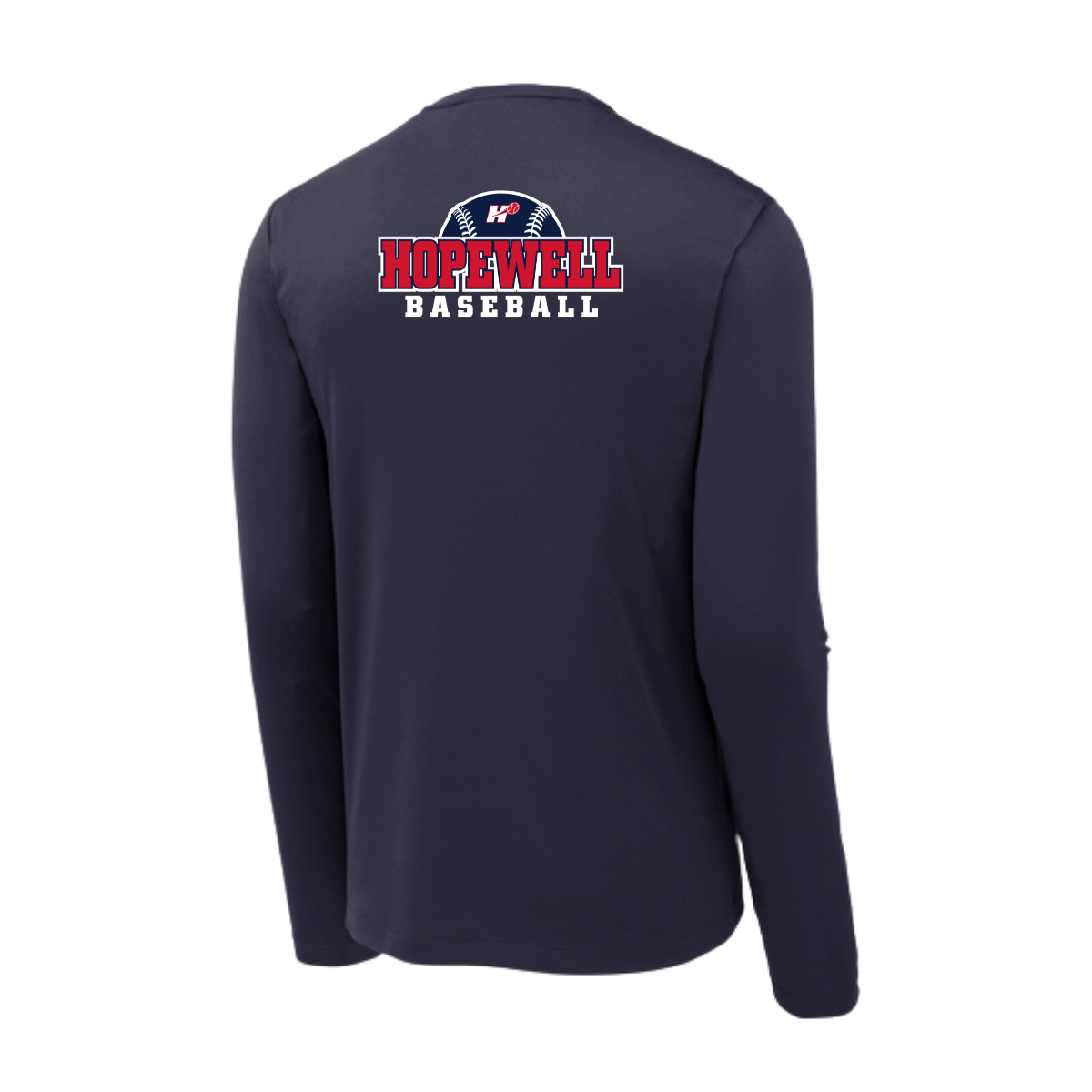 Adult Hopewell Baseball Sport-Tek Posi UV Pro LS Tee