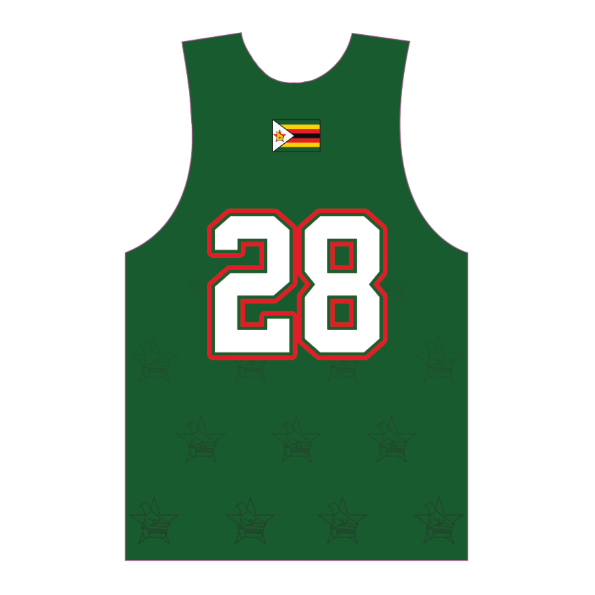 Zimbabwe Heritage Lacrosse Reversible Performance Pinnie - Zimbabwe Classic