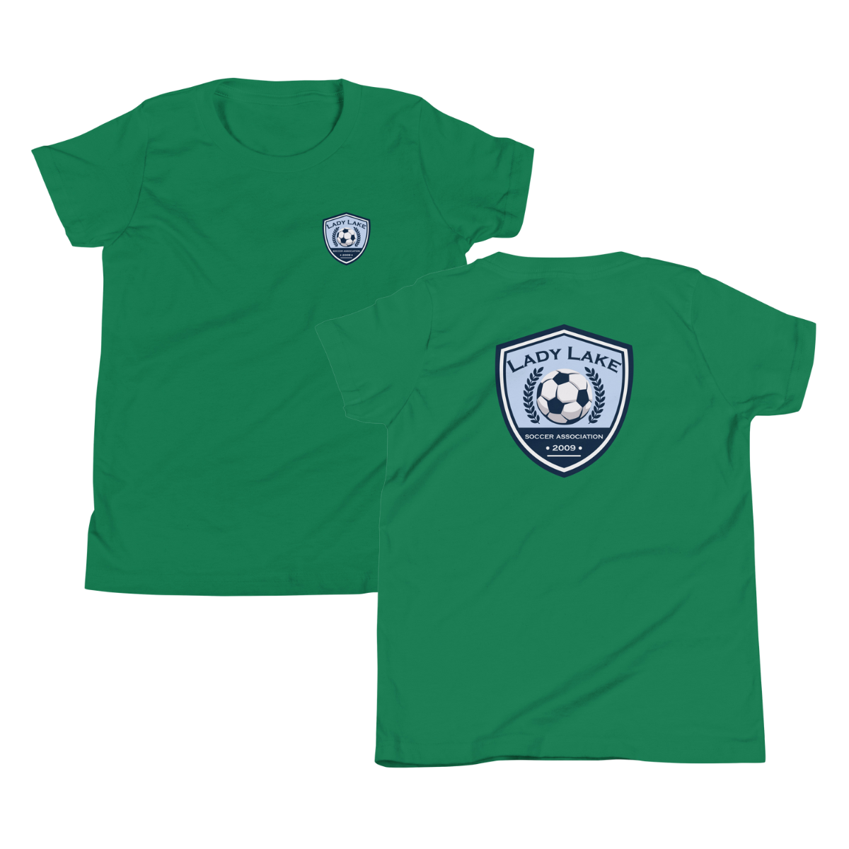 Youth Lady Lake Soccer Association Bella + Canvas Staple Tee