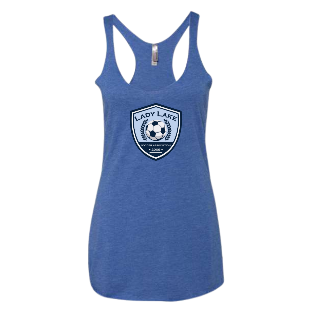 Women's Lady Lake Soccer Association Racerback Tank Top