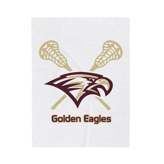 Maple Mountain Youth Lacrosse Velveteen Plush Blanket