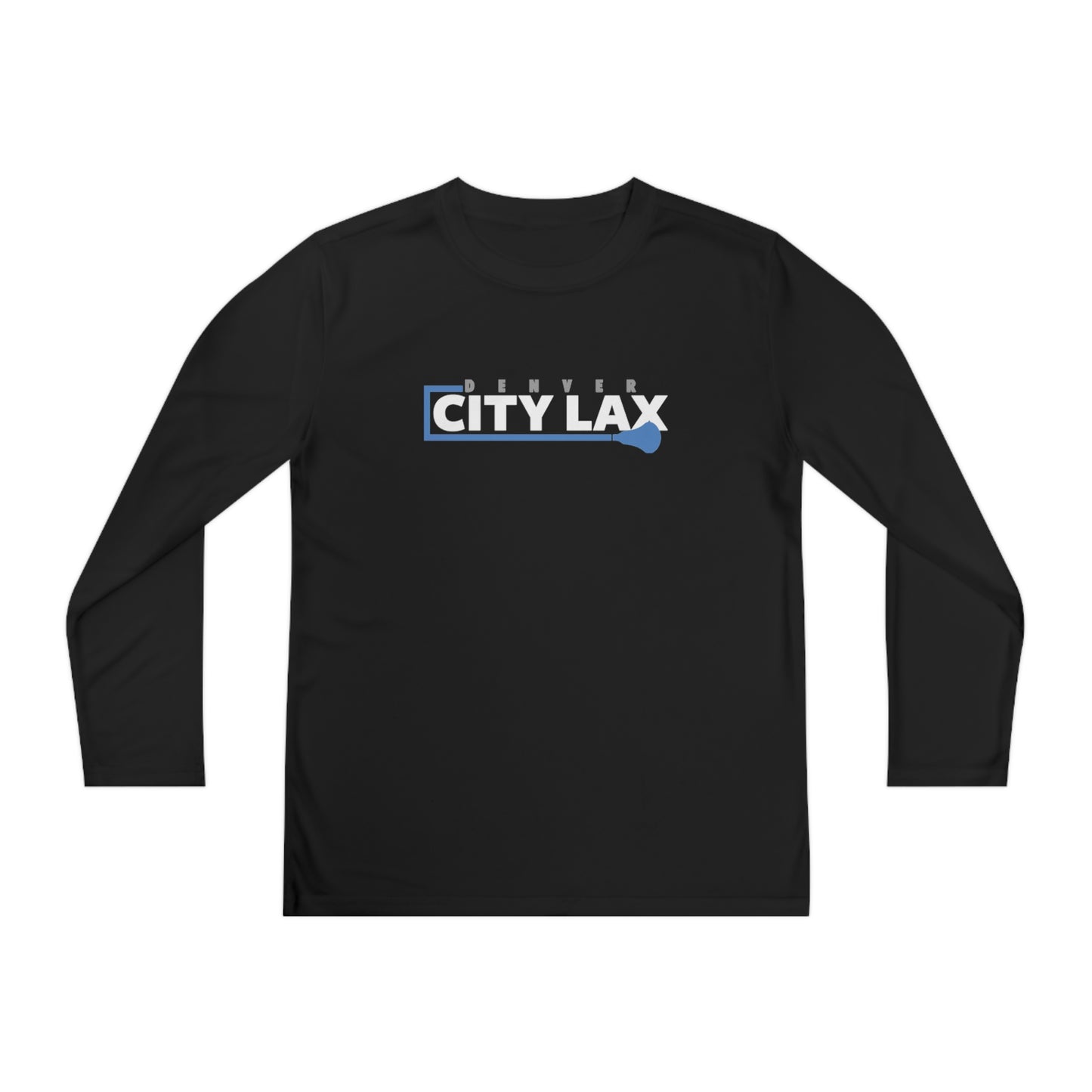 Youth Denver City Lax Sport-Tek Performance Long Sleeve