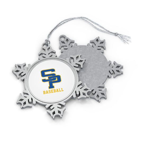 St. Paul's Baseball  Pewter Snowflake Ornament