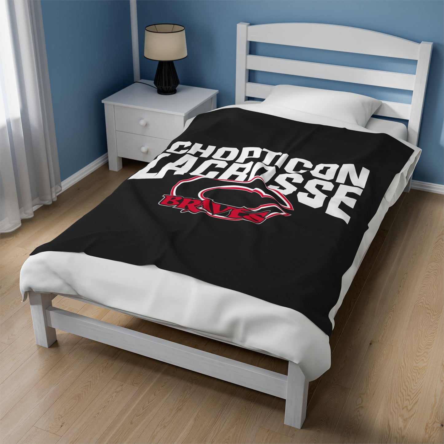 Chopticon Lacrosse Velveteen Plush Blanket