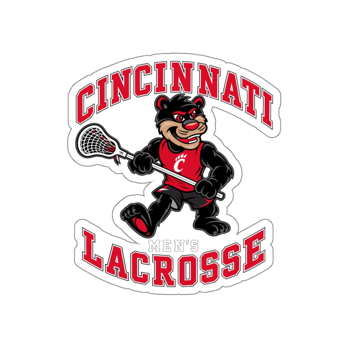 University of Cincinnati Men’s Lacrosse Die-Cut Sticker