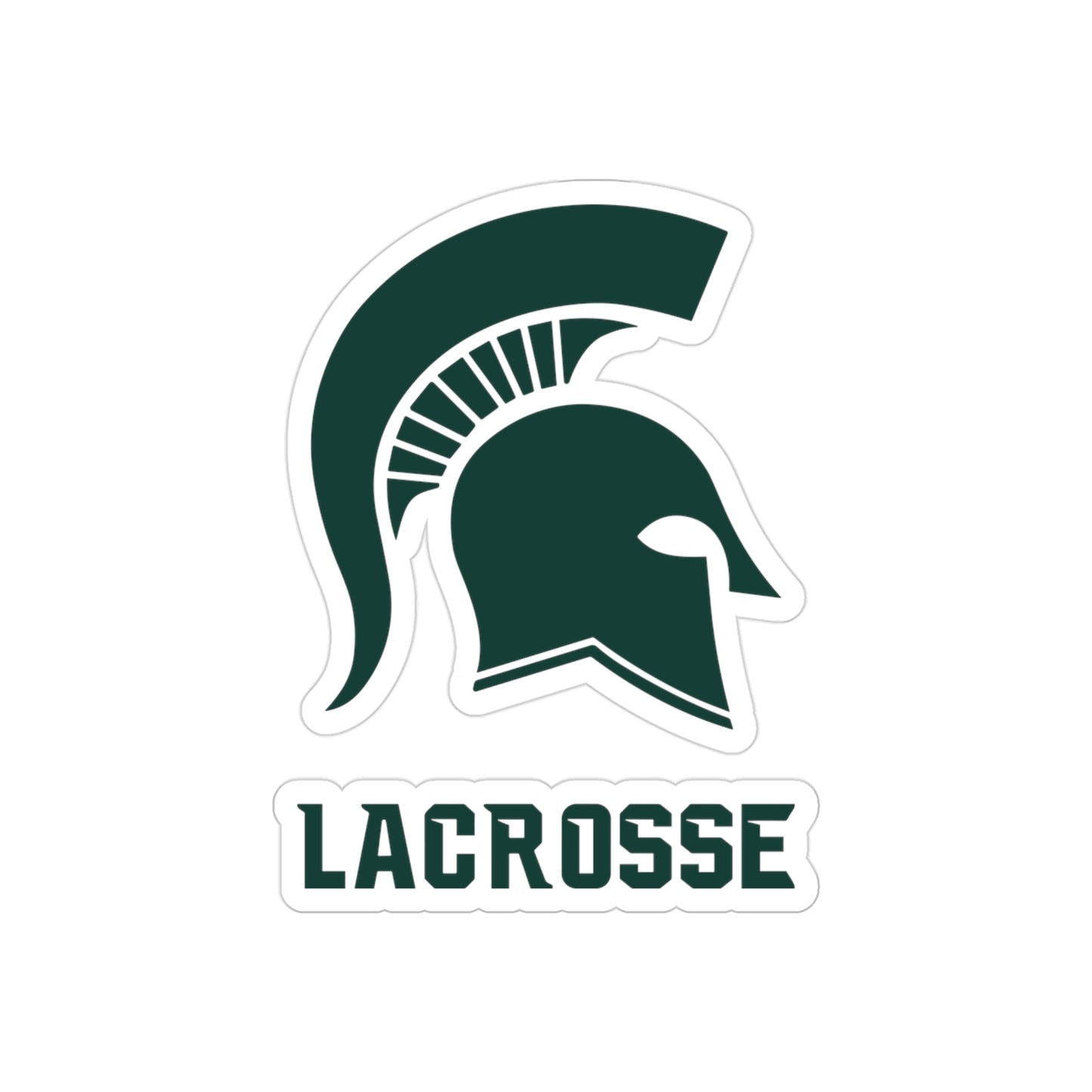 Skyline Spartans Lacrosse Transparent Outdoor Sticker